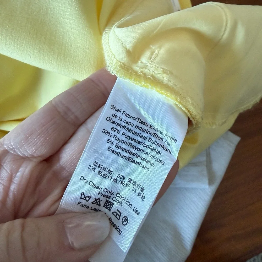 Lot 2 Women‎ Dress Pants Size 16 DKNY Essex Yellow + Elaine Rose Pull On Career